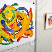 版画で「萌芽」生命表現　富里市立図書館　井関洋さん企画展