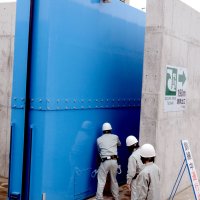 津波備え陸閘開閉　九十九里沿岸で訓練　千葉県など関連機関