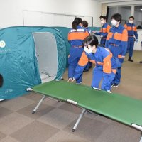 津波備え、避難所対応確認　銚子市消防団が警報想定し訓練