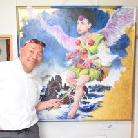 愛する街とアート結ぶ　作品展示、仮設住宅でも　「あさひの芸術祭」実行委代表斉藤俊一さん（５３）＝旭市在住＝　【千葉県誕生１５０年　ミライのちば人】