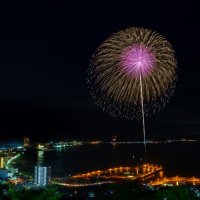 福山さんの技術を受け継ぎ、弟子が鴨川の花火大会で打ち上げた花火


