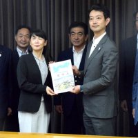 北千葉道の沿線７市早期全線開通求める　熊谷知事に要望書提出