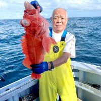 大原沖でゲットしたメヌケ（写真は「鈴栄丸」提供）
