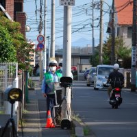 「交通ルール順守して」　通学路で一斉取り締まり　千葉県警