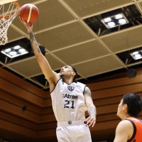 第２クオーター、シュートを決めるＡ千葉のアシュリー
