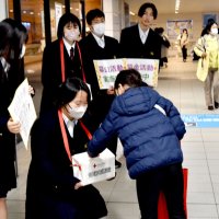 被災地支援で募金呼びかけ　千葉経大付高生ら主導、１２日まで　能登半島地震
