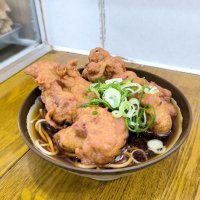 弥生軒の唐揚そば
