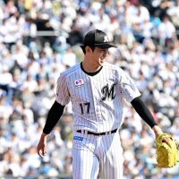 日本ハム戦に先発した千葉ロッテの佐々木朗希＝３１日、ＺＯＺＯマリン