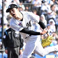 朗希、最速１５９キロ　不完全燃焼の初登板　千葉ロッテ