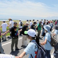 太平洋望み「手つなぎ」　ギネス世界記録に挑戦　千葉県誕生１５０周年事業　フィナーレイベント