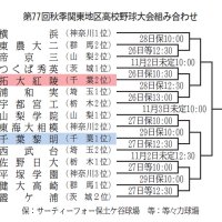 千葉県勢２校センバツ狙う　２６日開幕　秋季関東地区高校野球