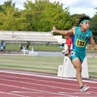 男子４００メートルリレー　市船橋Ｖ大会新　千葉県高校新人大会　陸上
