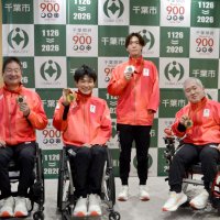パリ・パラ４選手に千葉市民栄誉賞　「競技の魅力伝えたい」