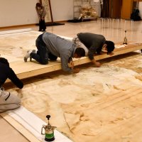 千葉氏描いた大壁画修復　開府９００年記念で千葉市