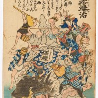 麻疹退治　歌川芳藤画　文久２年（１８６２）７月　国立歴史民俗博物館蔵
