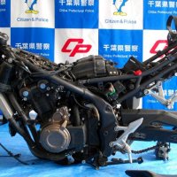 盗難バイク保管疑い　車台番号削り解体か　千葉南署が逮捕