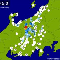 【速報】関東・中部で地震　Ｍ5.0　最大震度5強　震源は長野県北部　地震が及んだ地域人口812万人